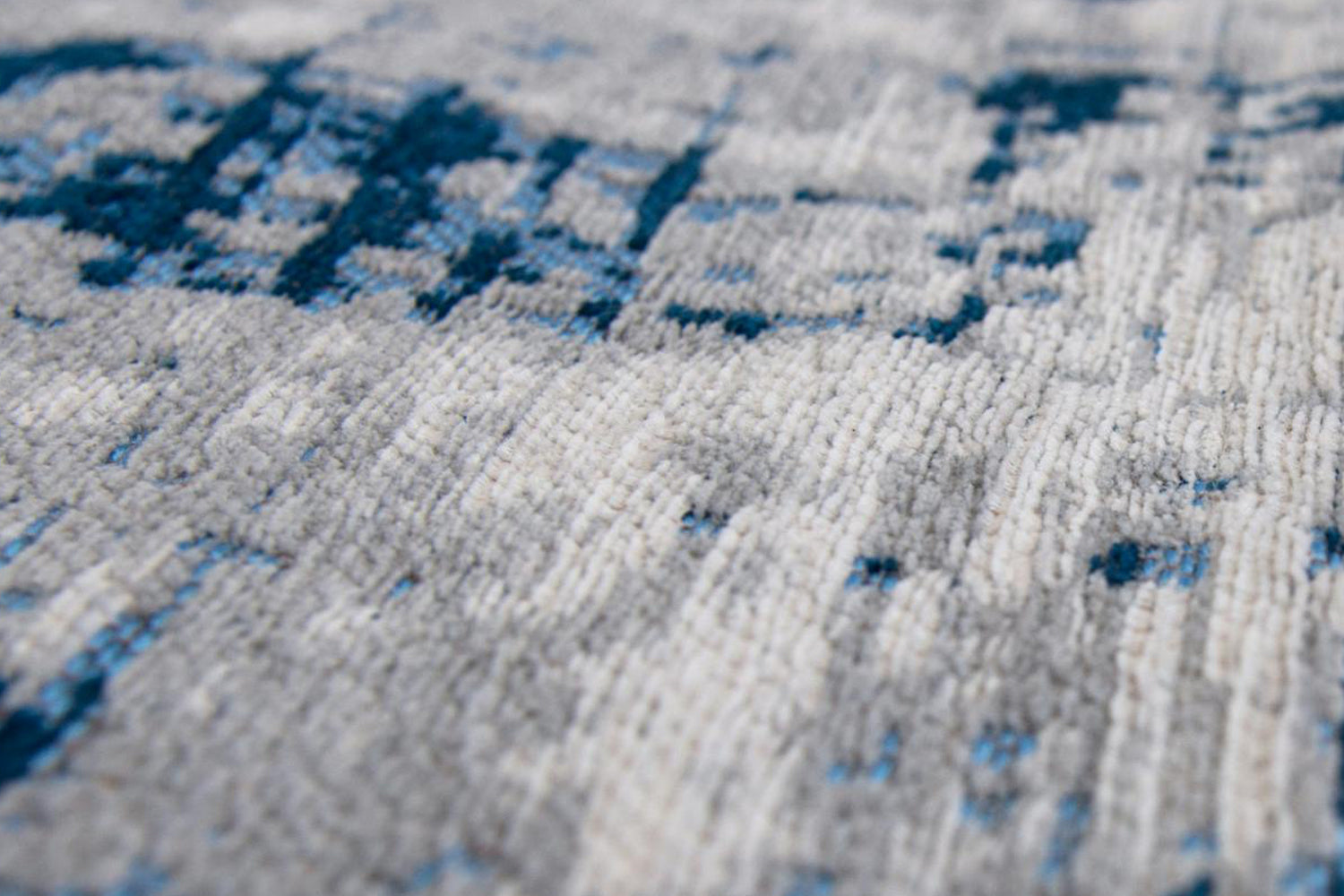 Louis De Poortere | Griff Bronx Azurite Eco Rug | Blue/Grey | 140 x 200 cm-5