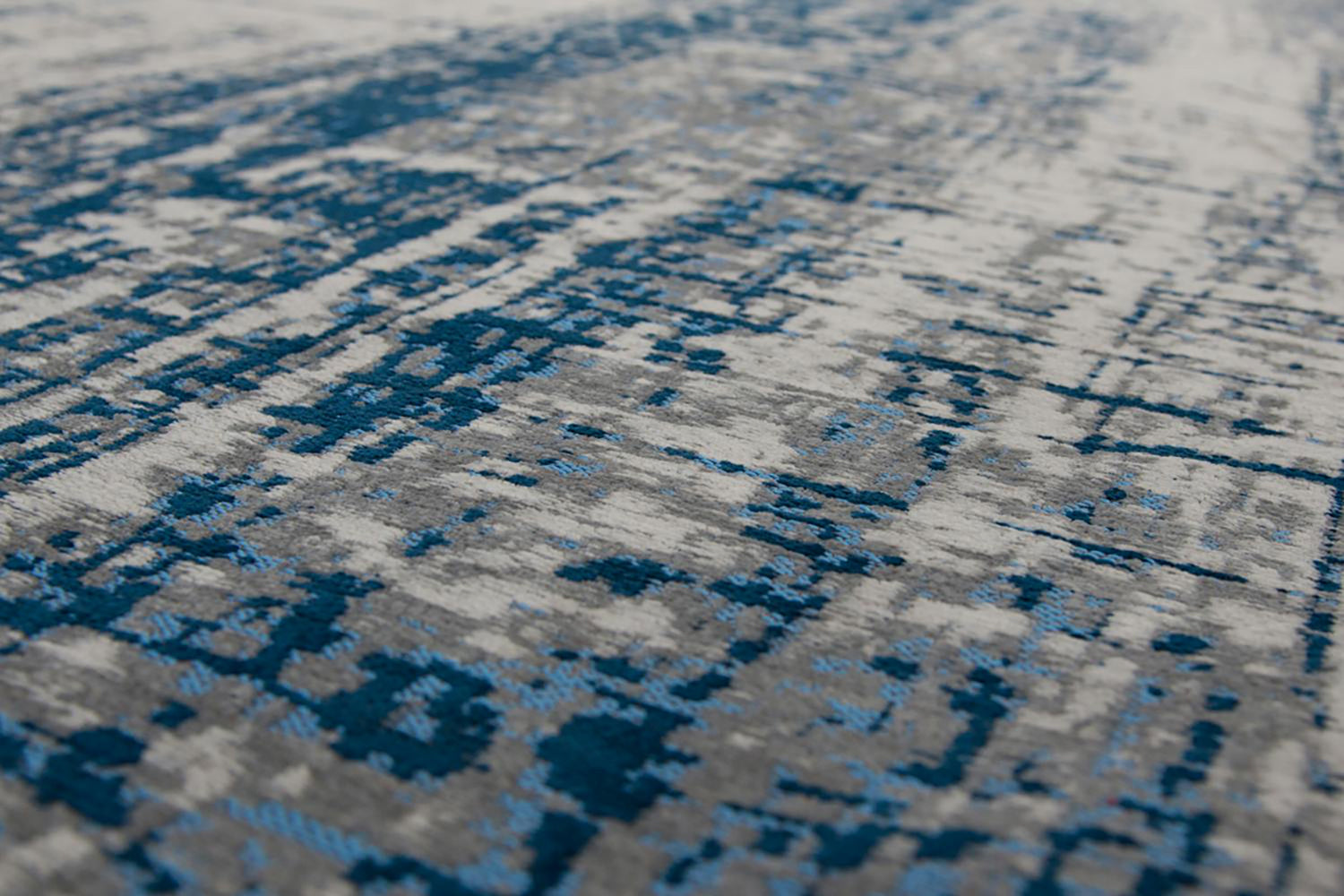 Louis De Poortere | Griff Bronx Azurite Eco Rug | Blue/Grey | 140 x 200 cm-7