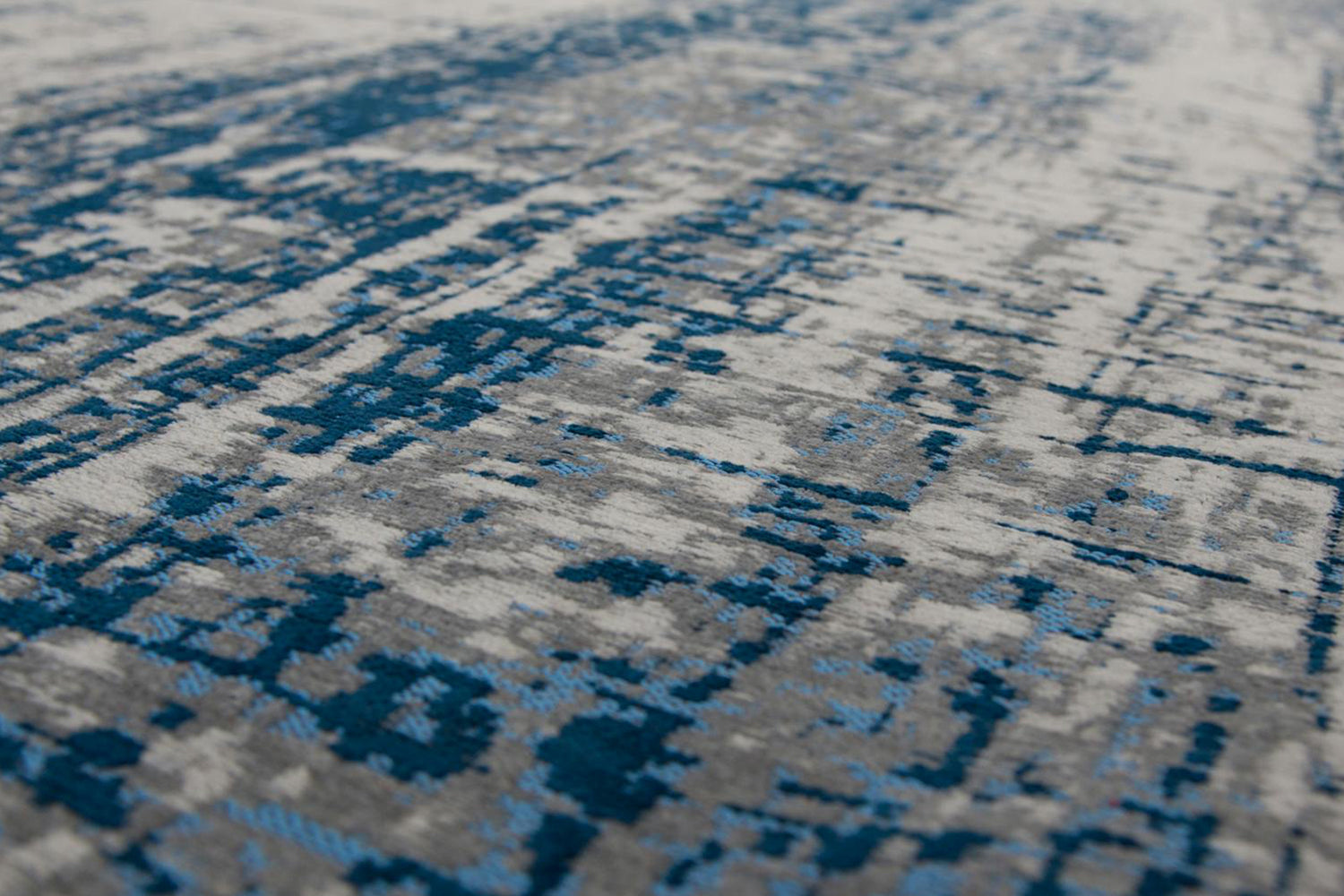 Louis De Poortere | Griff Bronx Azurite Eco Rug | Blue/Grey | 200 x 280 cm-7