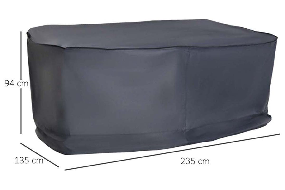 Outsunny 2-3 Seater Waterproof Sofa Cover | Grey-7