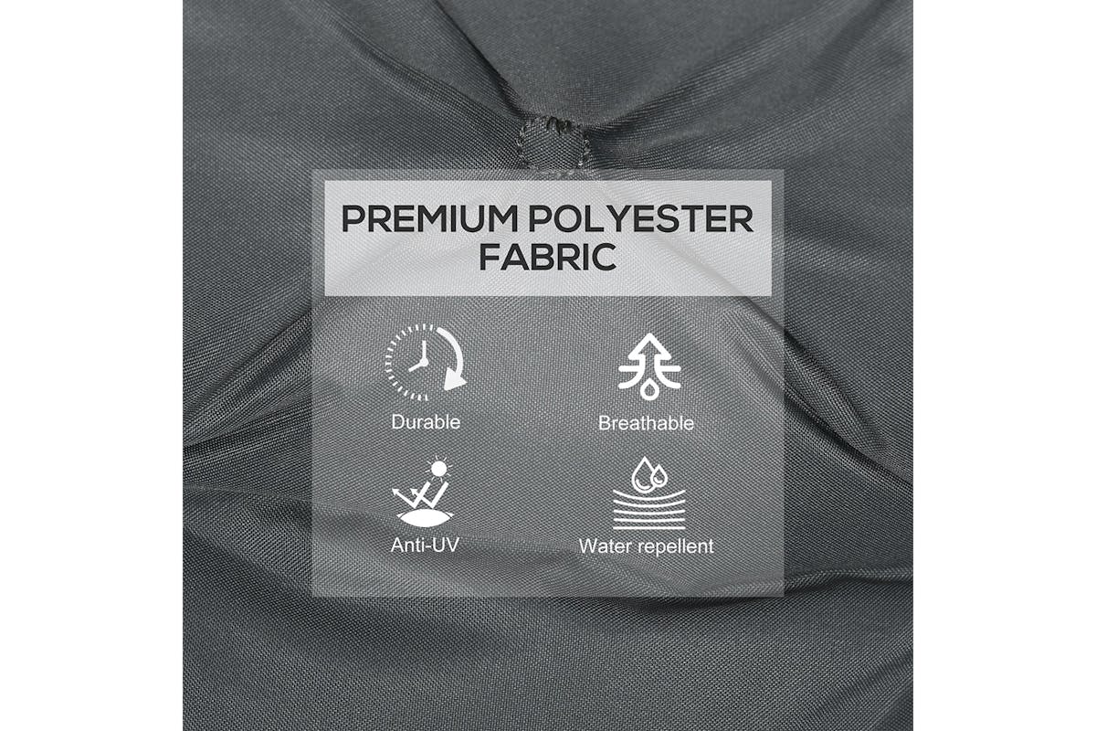 Outsunny Outdoor Seat Cushions | Grey | Set of 2-3