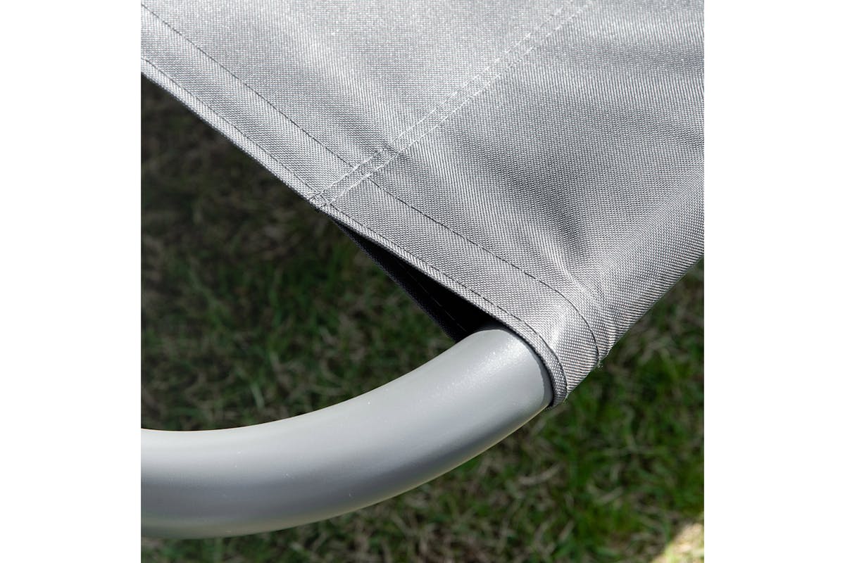 Outsunny Double Hammock Sun Lounger | Grey-8
