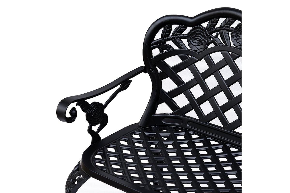 Outsunny Garden Bench | Black-7
