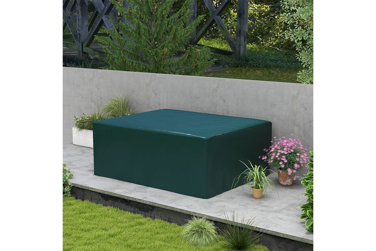 Outsunny Outdoor Garden Furniture Protection Cover | Dark Green-2