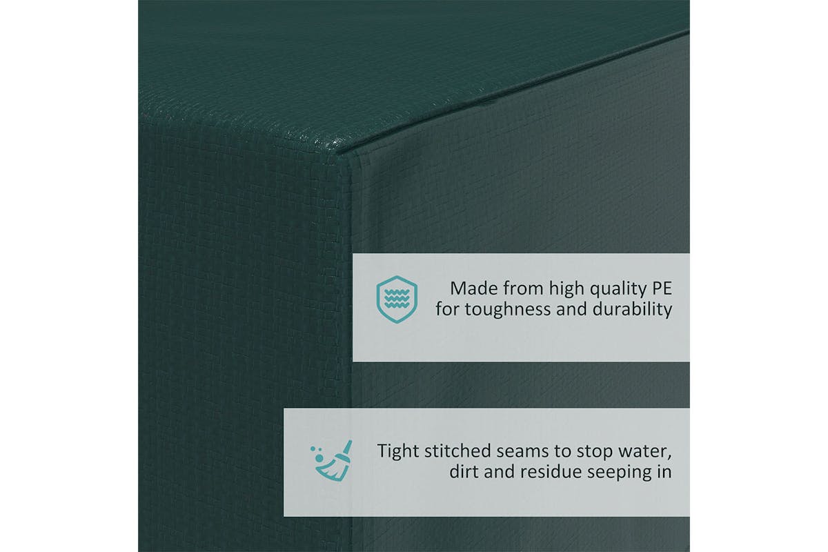 Outsunny Outdoor Garden Furniture Protection Cover | Dark Green-4