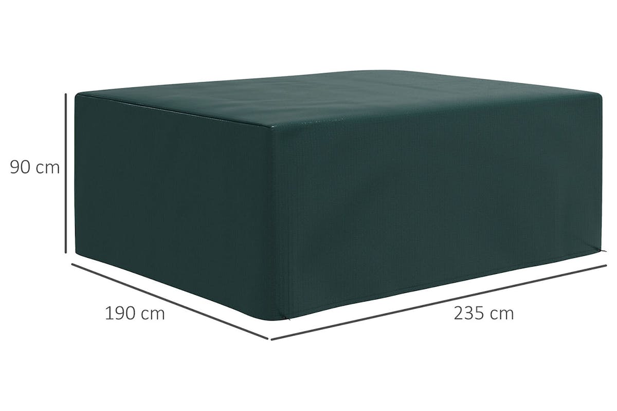 Outsunny Outdoor Garden Furniture Protection Cover | Dark Green-8