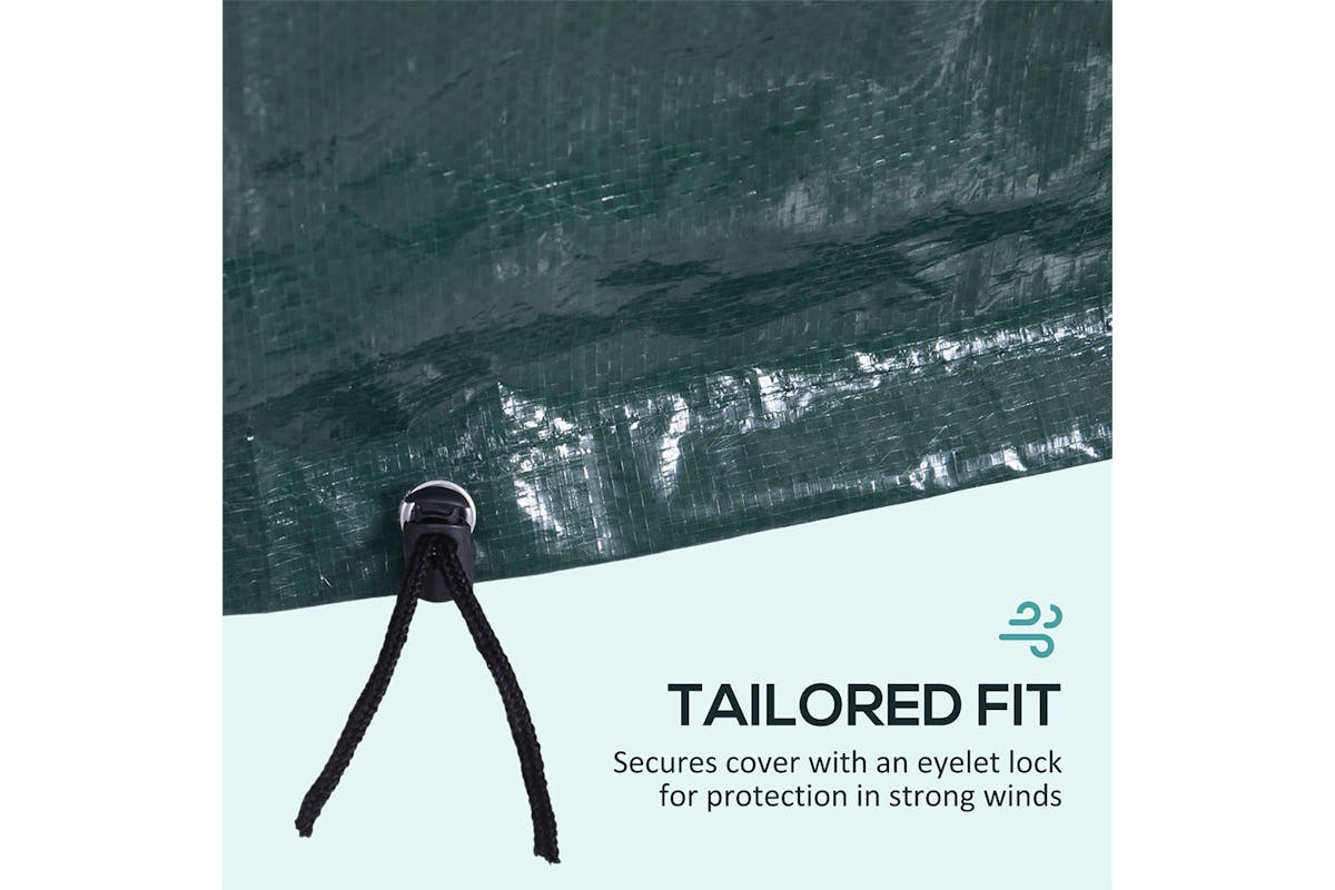 Outsunny Outdoor Garden Furniture Protection Cover | Dark Green-5