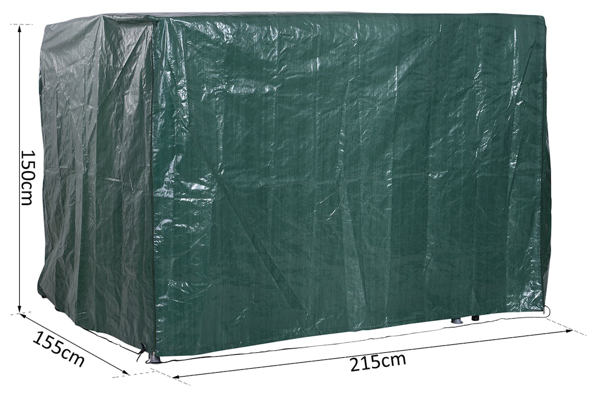 Outsunny Garden Furniture Wind UV Cover | Dark Green-5