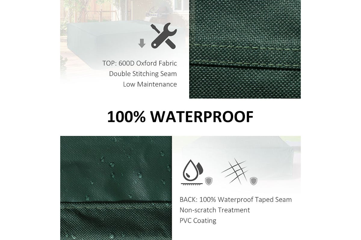 Outsunny Outdoor Waterproof Furniture Cover | Green-3