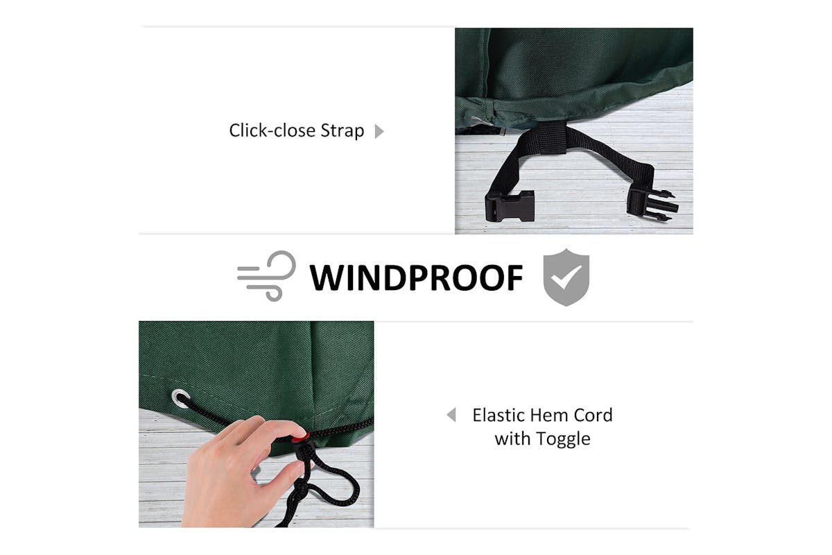 Outsunny Outdoor Waterproof Furniture Cover | Green-4