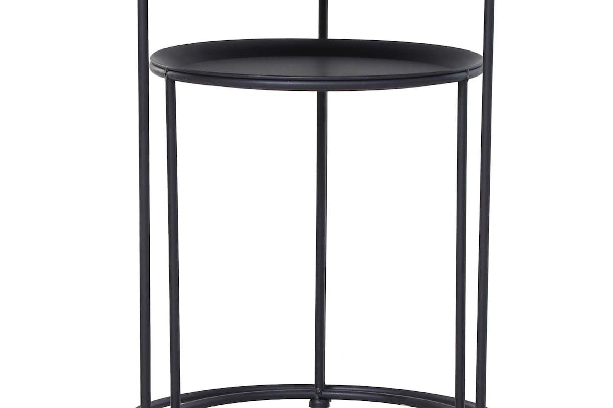 Outsunny Bedside Table | Black | Pack of 2-6