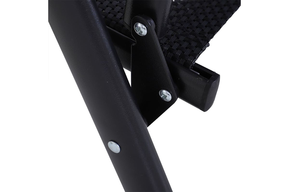Outsunny Foldable Outdoor Garden Chairs | Black-7