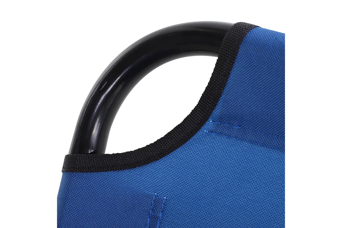 Outsunny Portable Folding Sun Lounger | Blue-7