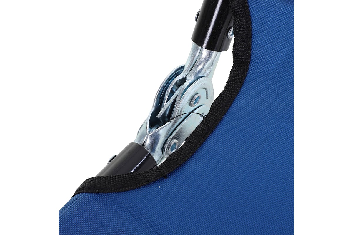 Outsunny Portable Folding Sun Lounger | Blue-8