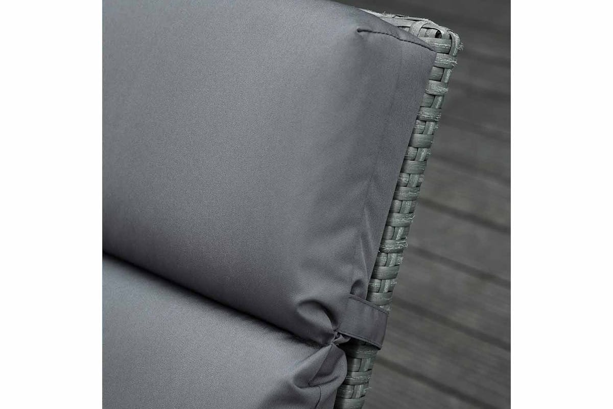 Outsunny Sun Lounger Cushions | Dark Grey | Set of 2-7