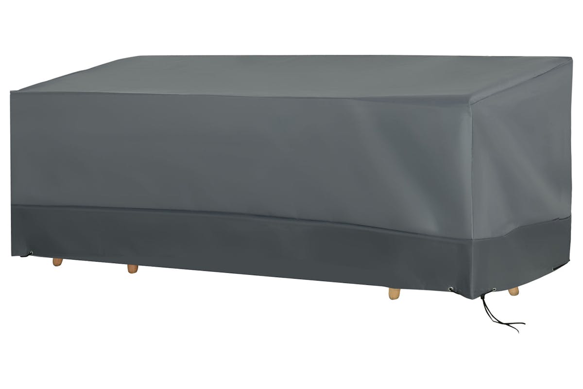 Outsunny 3 Seater Sofa Furniture Cover | Dark Grey/Light Grey
