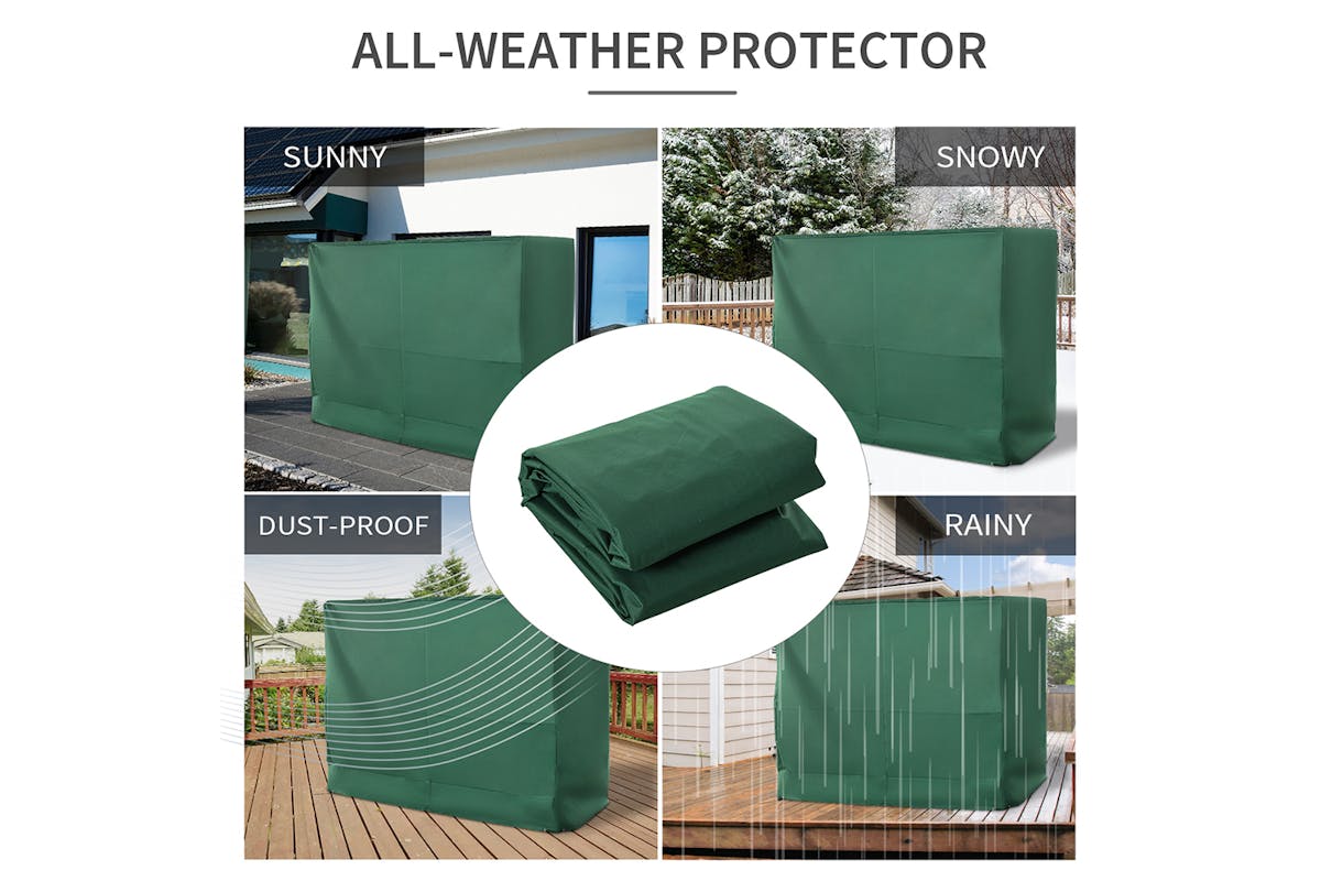 Outsunny Water UV Resistant Garden Chair Protective Cover | Green-3
