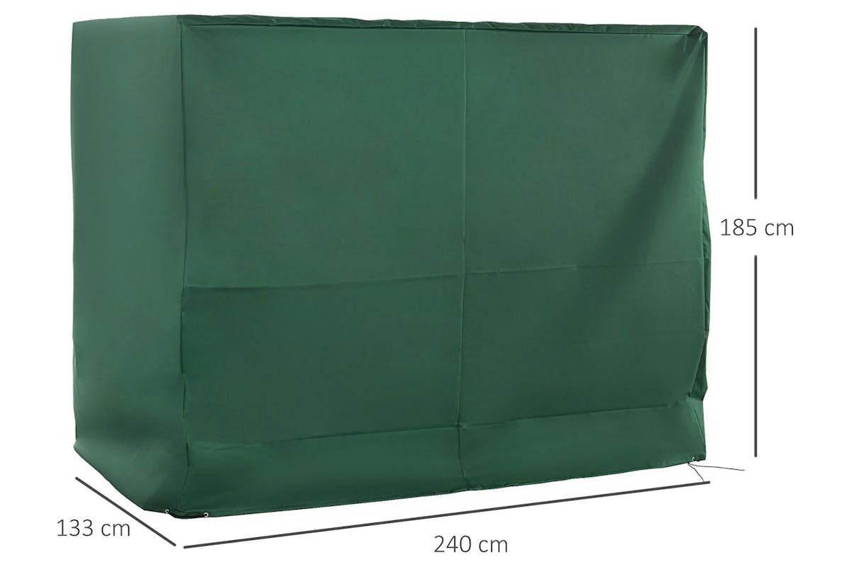 Outsunny Water UV Resistant Garden Chair Protective Cover | Green-5