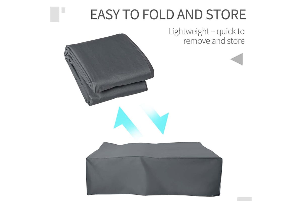 Outsunny Outdoor Garden Protective Furniture Cover | Grey-3