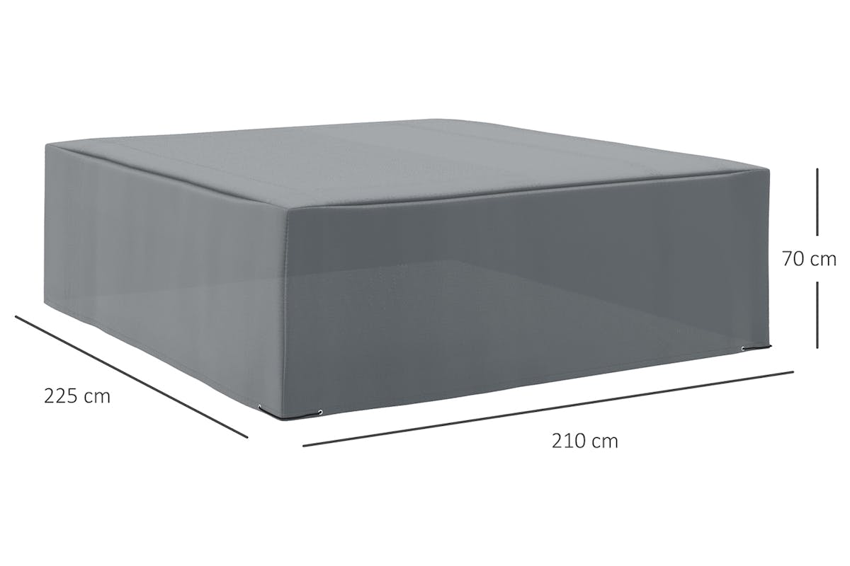 Outsunny Outdoor Garden Protective Furniture Cover | Grey-7