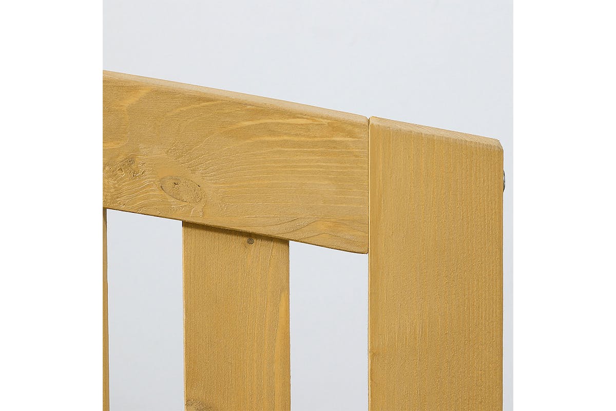 Outsunny 2 Seater Wooden Garden Bench | Orange-6
