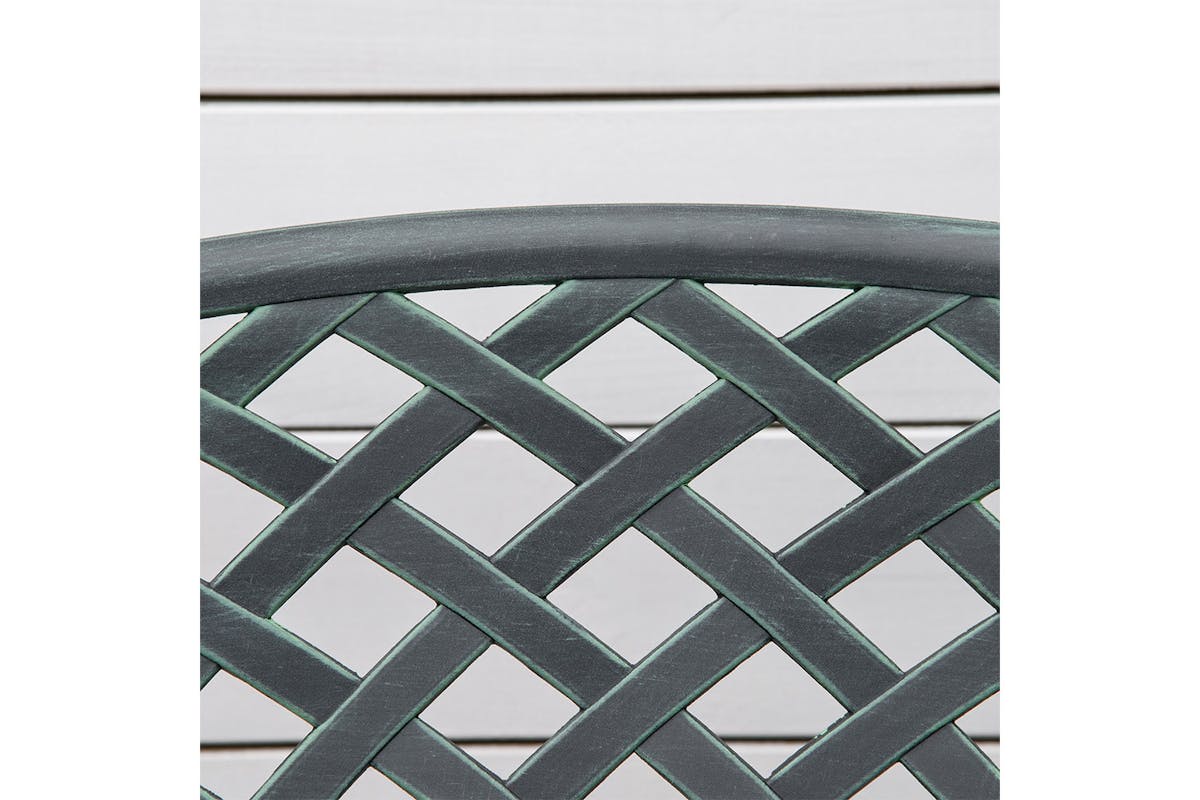 Outsunny Metal Garden Bench | Green-7