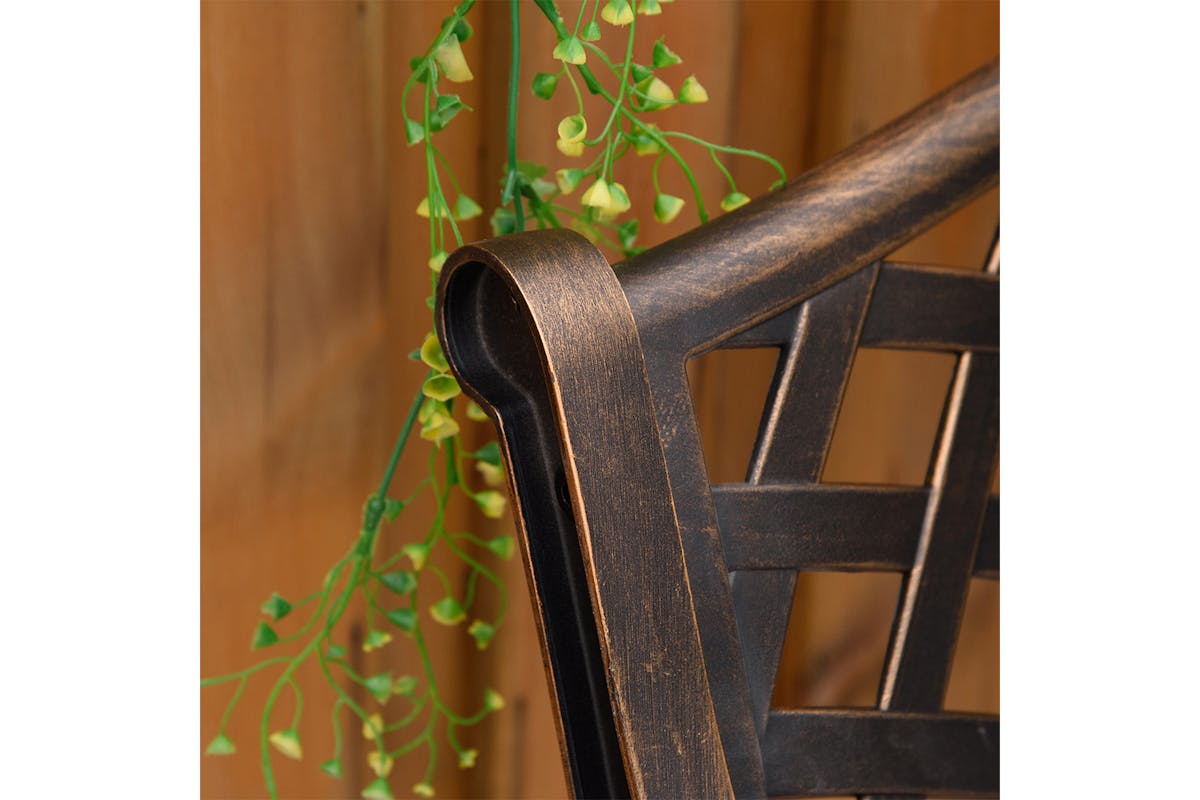 Outsunny Outdoor Garden Bench | Bronze-7