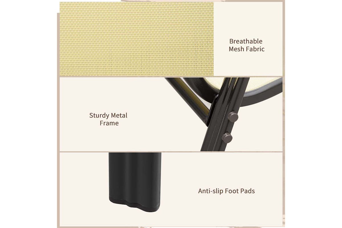 Outsunny Outdoor Garden Chairs | Beige-5