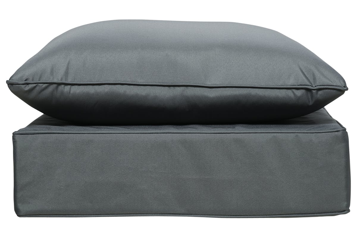 Outsunny Outdoor Seat and Back Cushion Set | Dark Grey-6