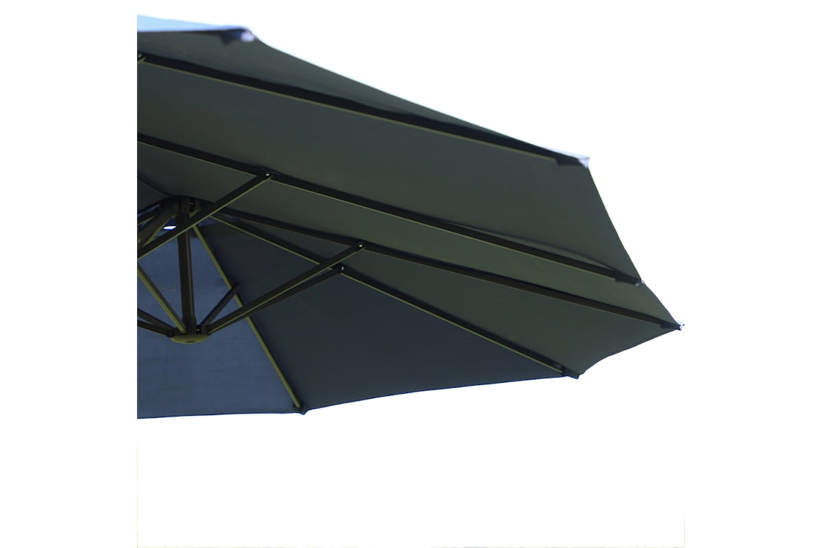 Outsunny Double-Sided Sun Umbrella without Base | Blue-3