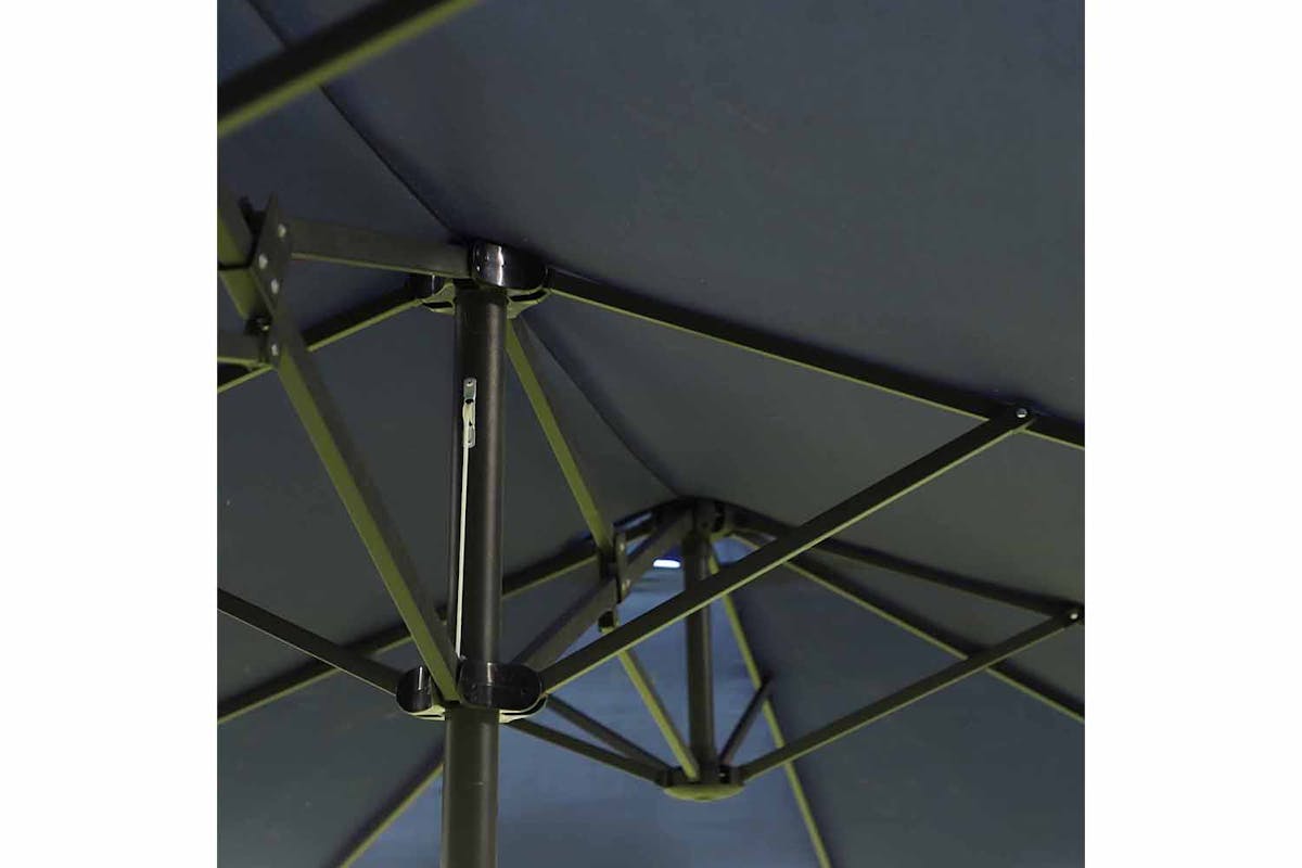 Outsunny Double-Sided Sun Umbrella without Base | Blue-4