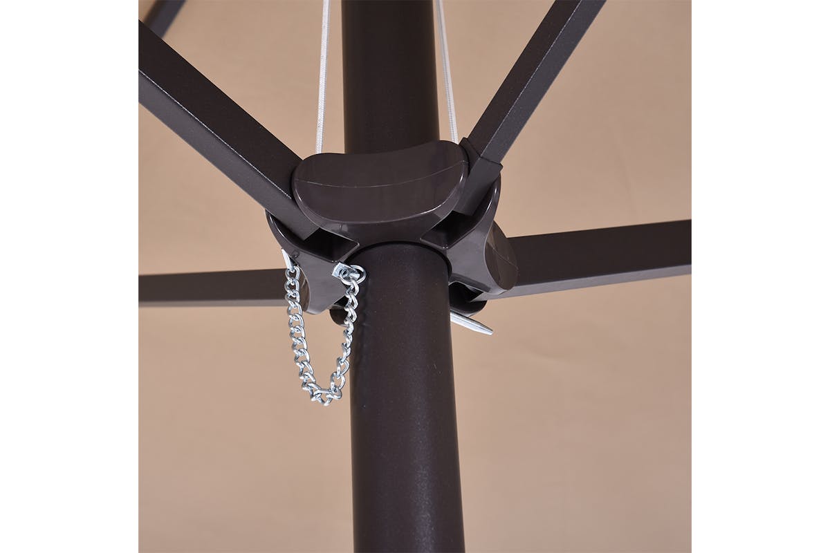 Outsunny Double-Sided Sun Umbrella | Tan-3