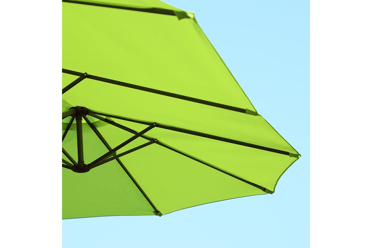 Outsunny Double-sided Sun Umbrella | Green-4