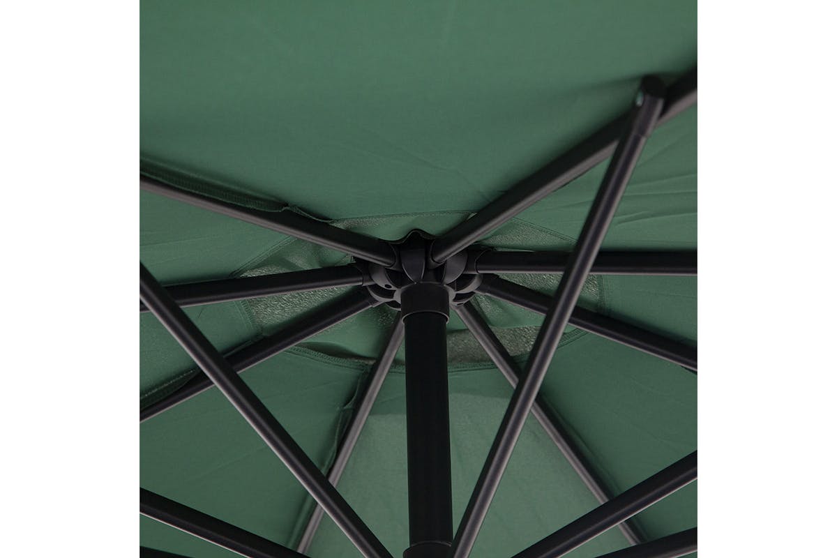 Outsunny Garden Cantilever Umbrella | Dark Green-7