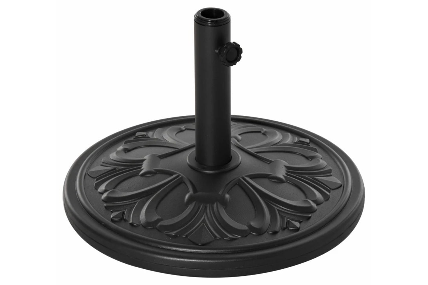 Outsunny Round Umbrella Stand | Black