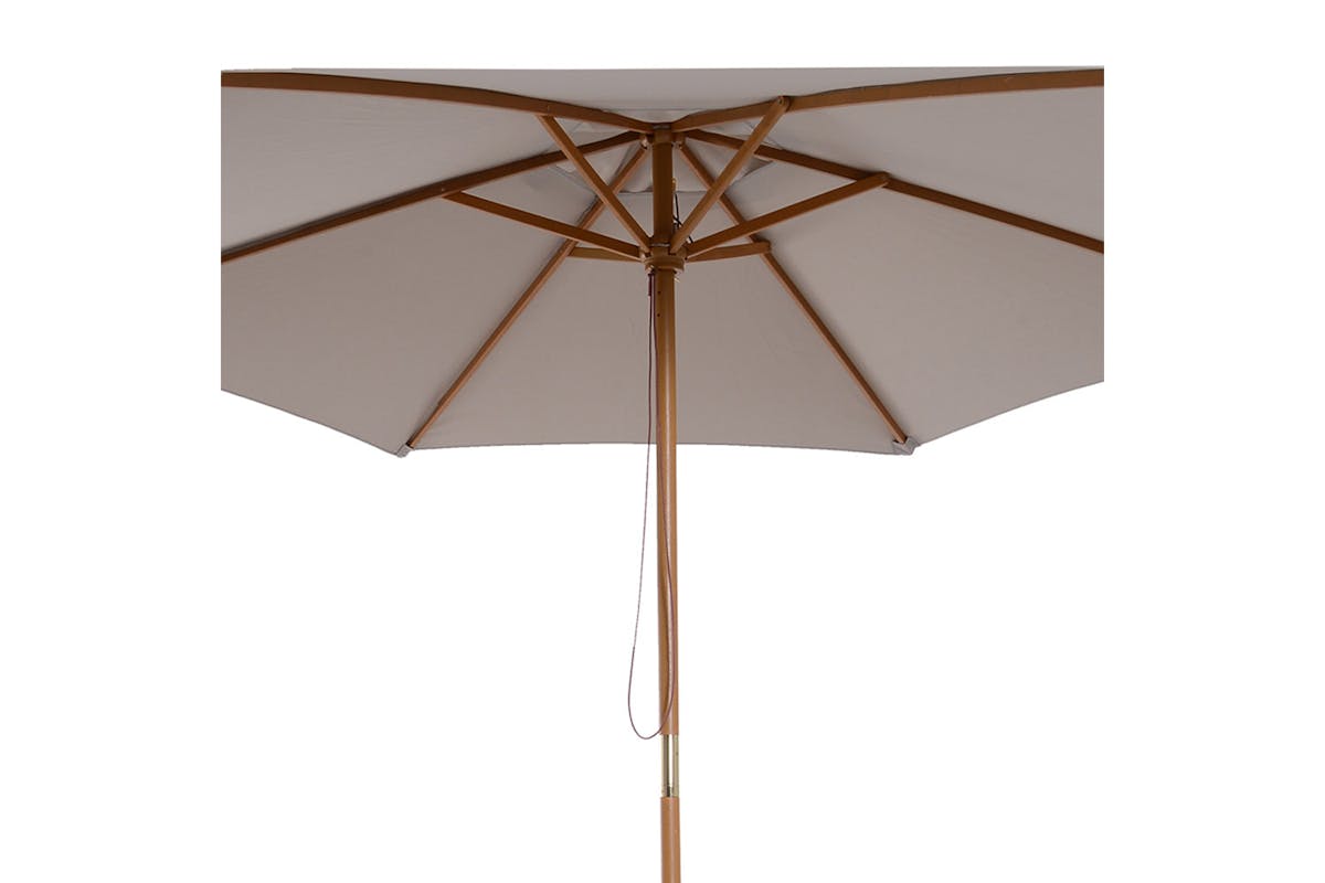 Outsunny Garden Sun Shade Parasol | Grey-6