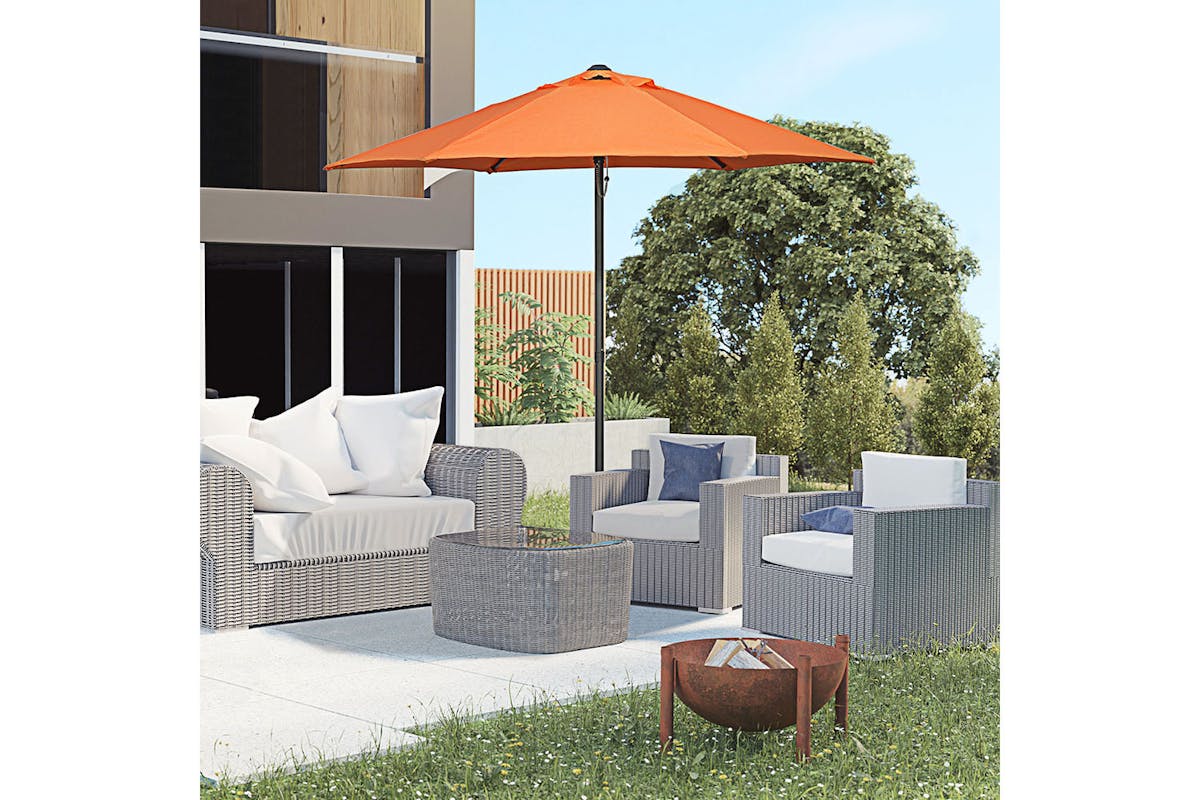 Outsunny Outdoor Garden Parasol Umbrella | Orange-2
