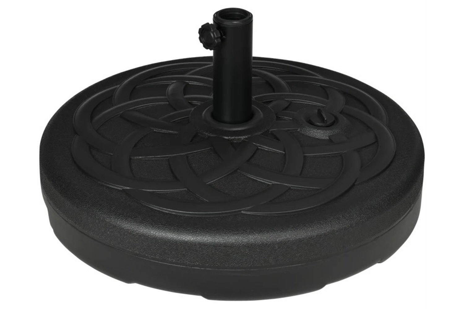 Outsunny Garden Parasol Umbrella Stand | Black