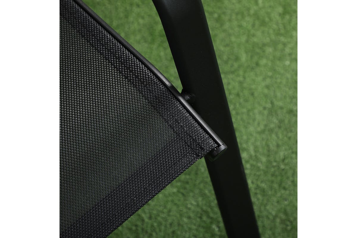 Outsunny Bistro Set | Grey/Black-7