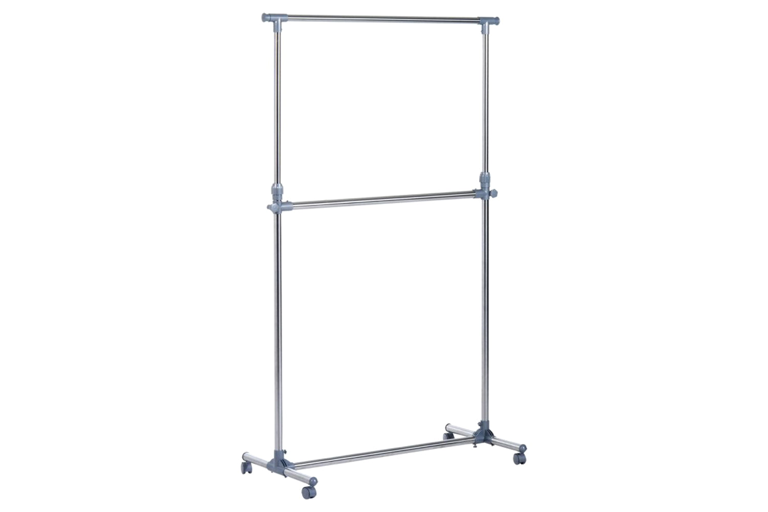 Homcom Heavy Duty Clothes Rail Hanging Rack | Silver/Grey