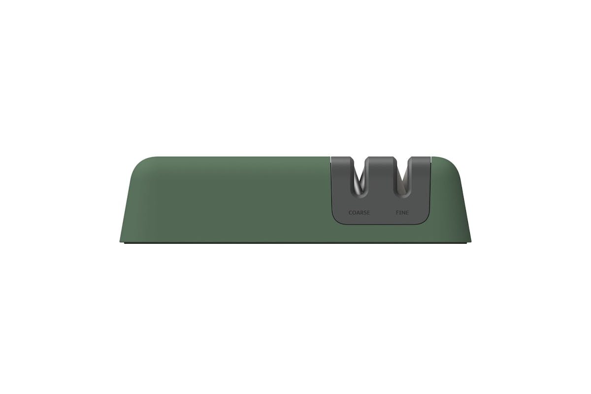 Berghoff Two Section Knife Sharpener | Ceramic And Plastic | Green
