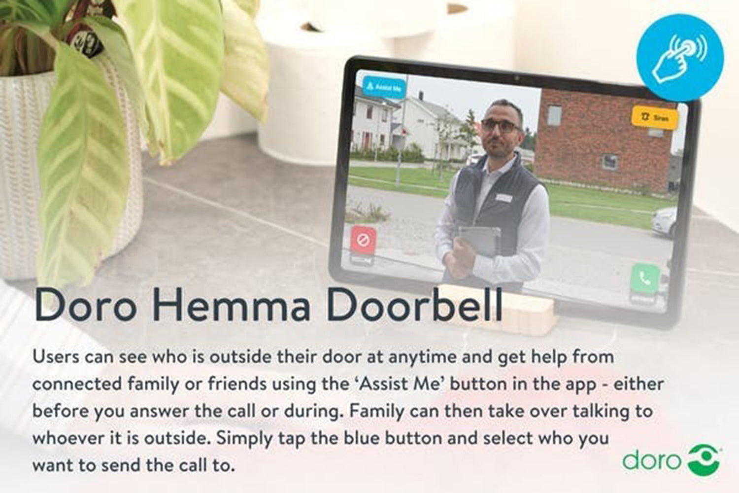 Doro Hemma Smart Doorbell | White-5