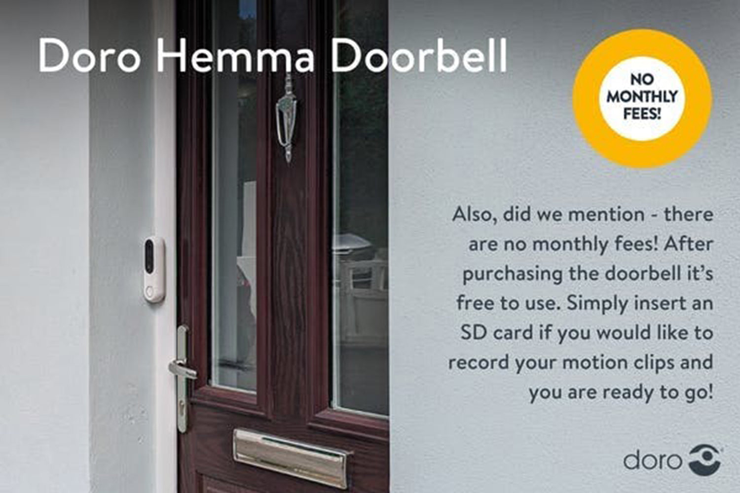 Doro Hemma Smart Doorbell | White-10