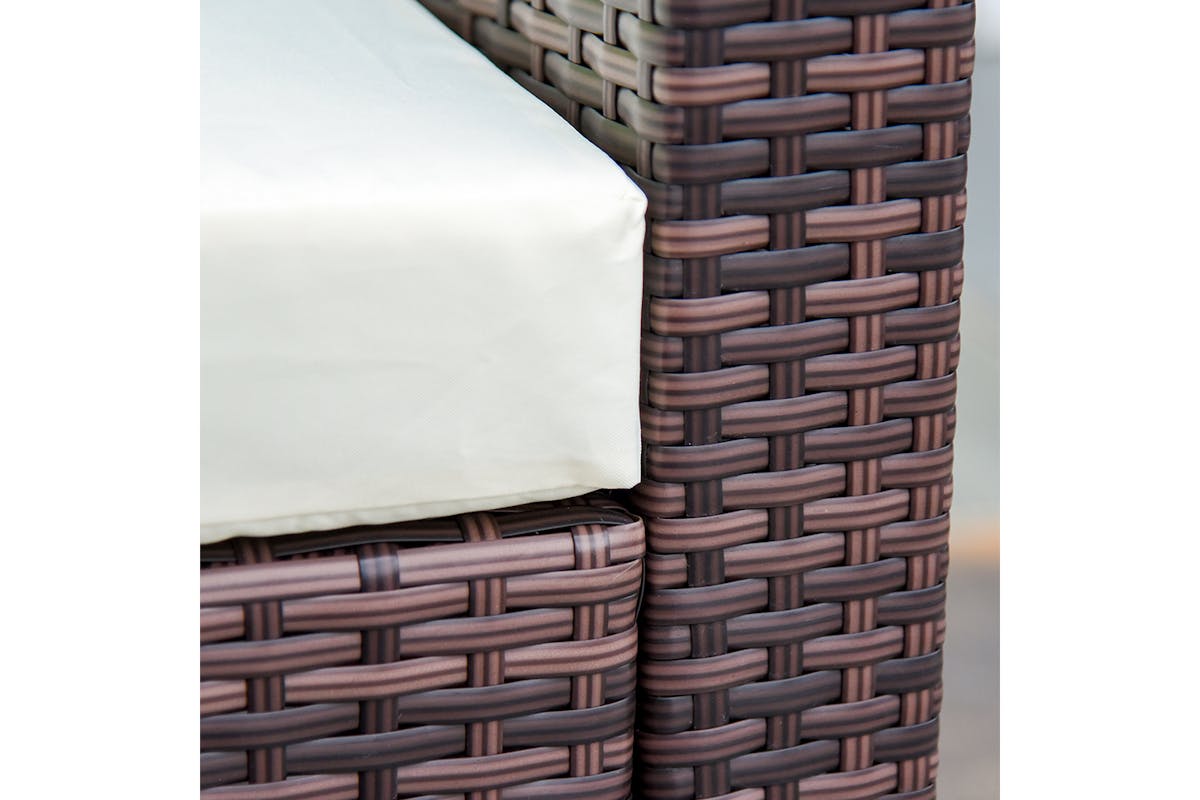 Outsunny Corner Sofa Set | Brown-15