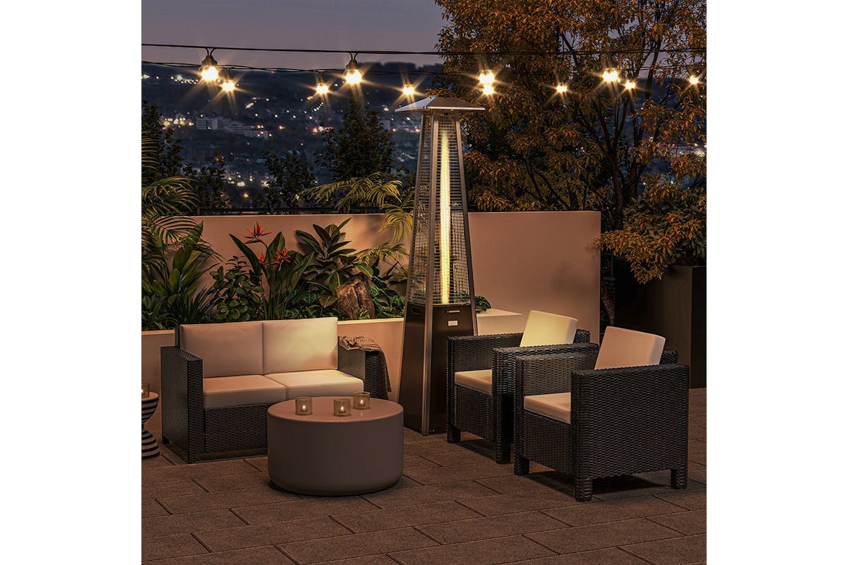 Outsunny Rattan 2 Seater Sofa | Black-8