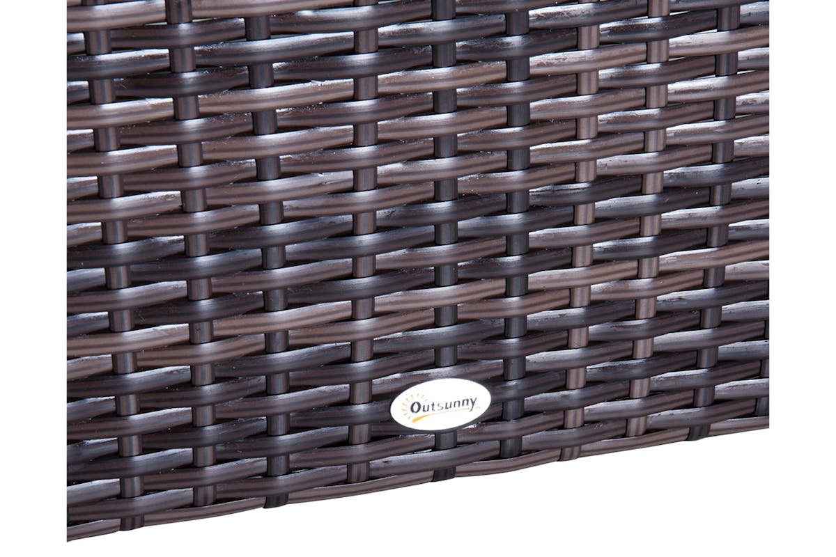 Outsunny Rattan Sofa Set | Brown/Beige-7