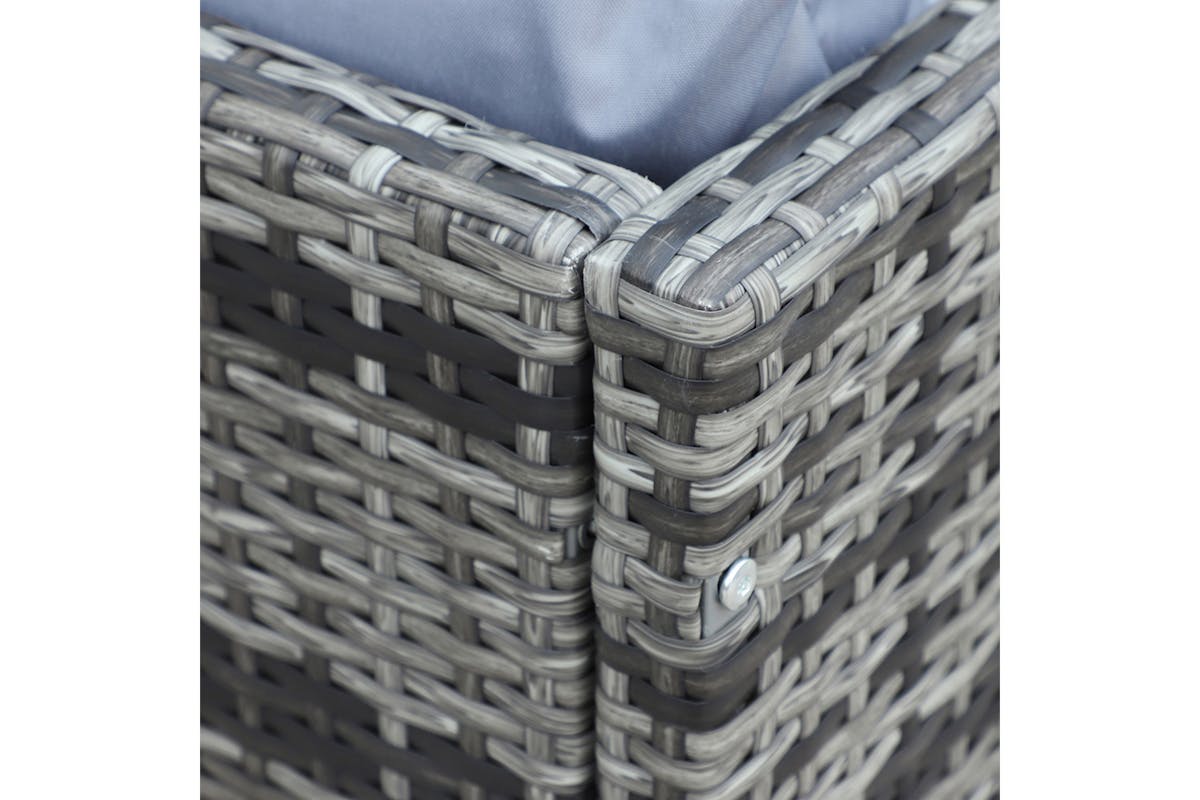 Outsunny Garden Rattan Sofa and Furniture Set | Mixed Grey-7