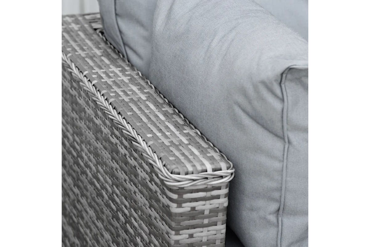 Outsunny Outdoor Rattan Sofa Set | Grey-8