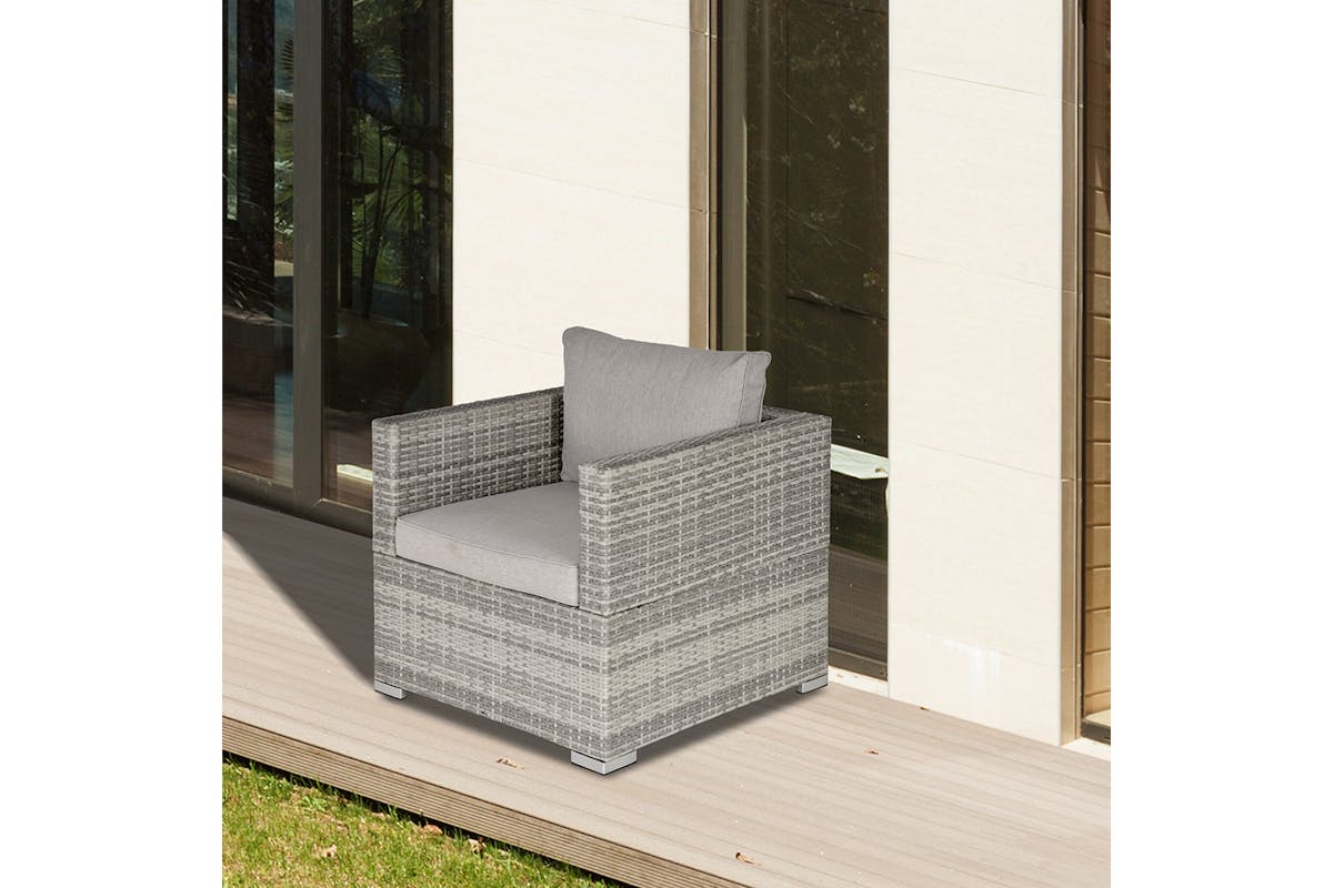 Outsunny Armchair | Rattan | Grey-2