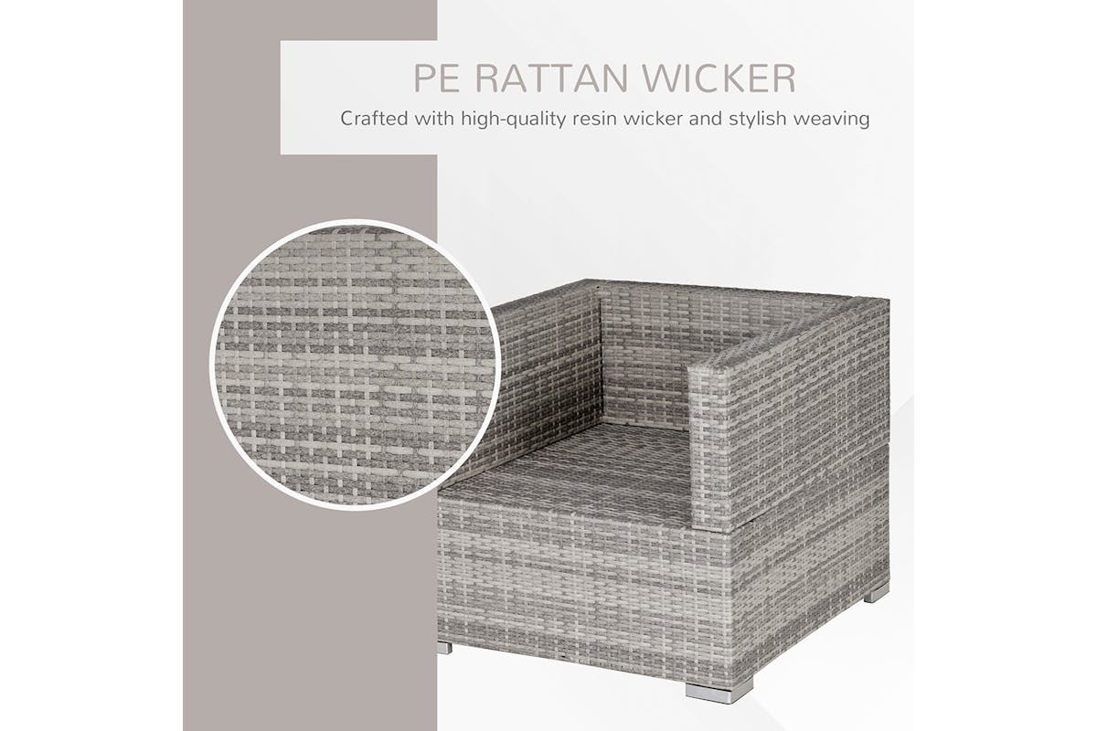 Outsunny Armchair | Rattan | Grey-4